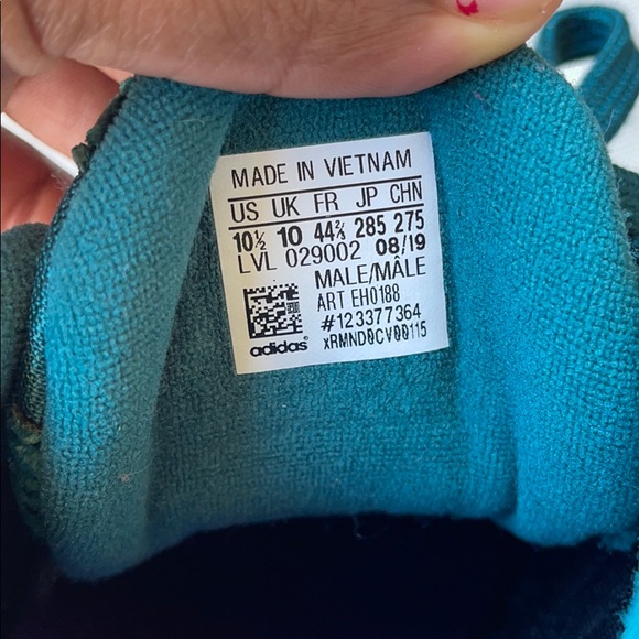 Adidas Emerald Green Velvet Sneakers 10.5 - Picture 12 of 16